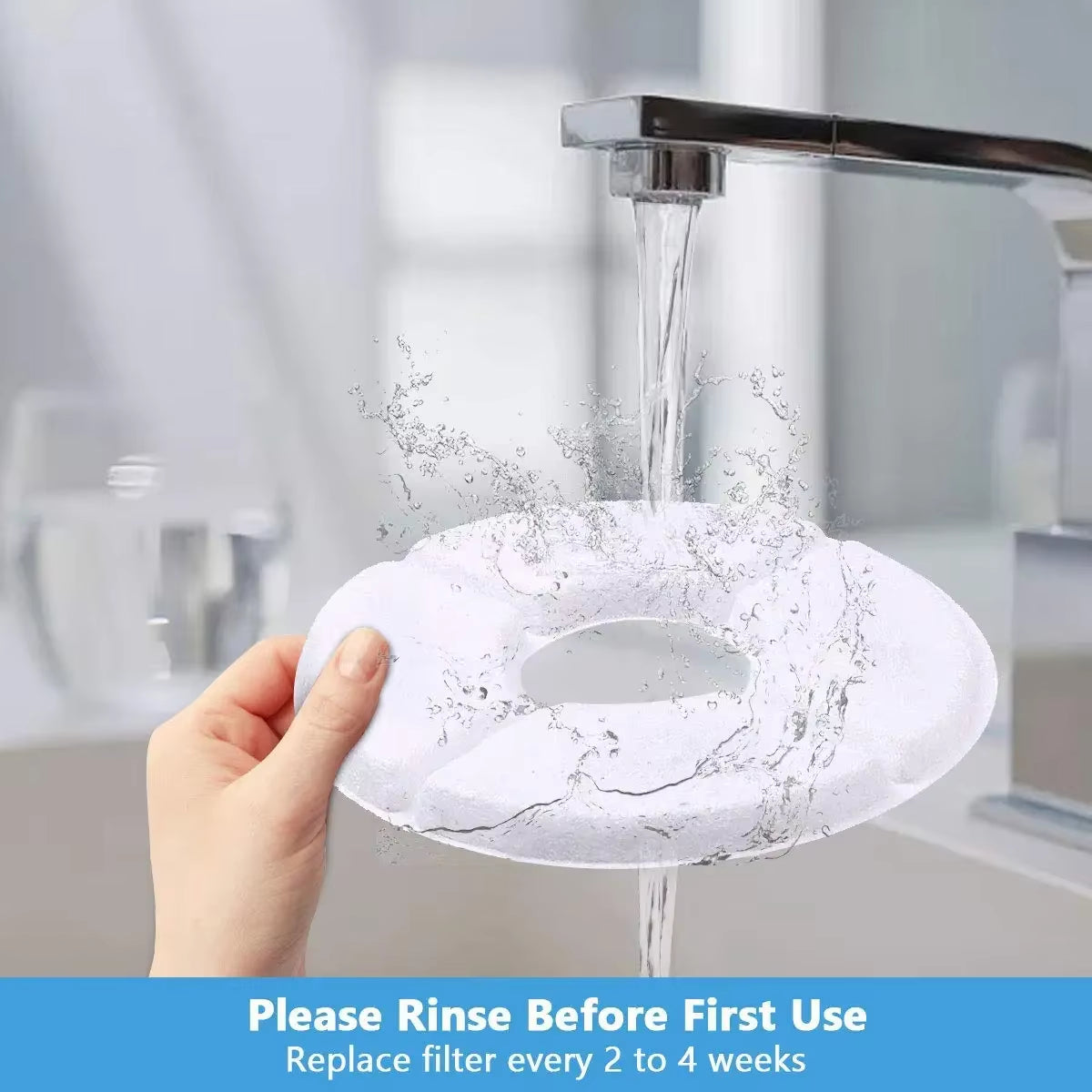 Replaced Activated Carbon Contton Filters for Cat Pet Dog Water Fountain Drinking Dispenser Replacement Filter