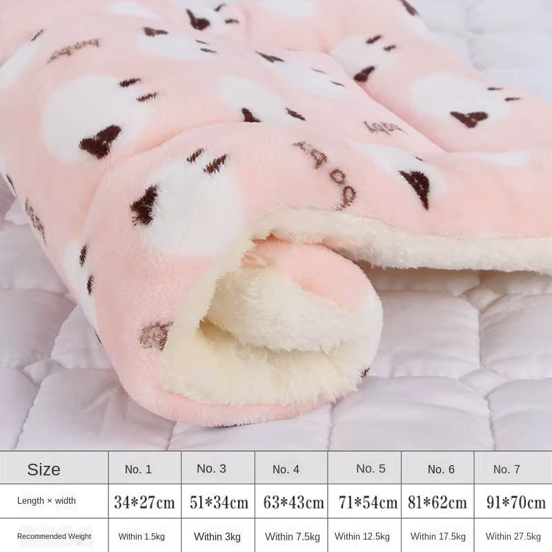 Pet Mats Thicken Soft Cat Bed for Dog Alfombra Mat Winter Cat Mat Blanket Pet Products Dog Bed for Small Large Dogs Carpet