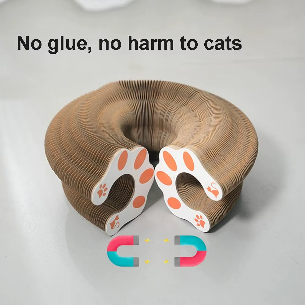 Transformable Kitty Kurlz Cat Toy Wear-Resistant No Crumbs Cat Scratching Board Resistant to Scratching