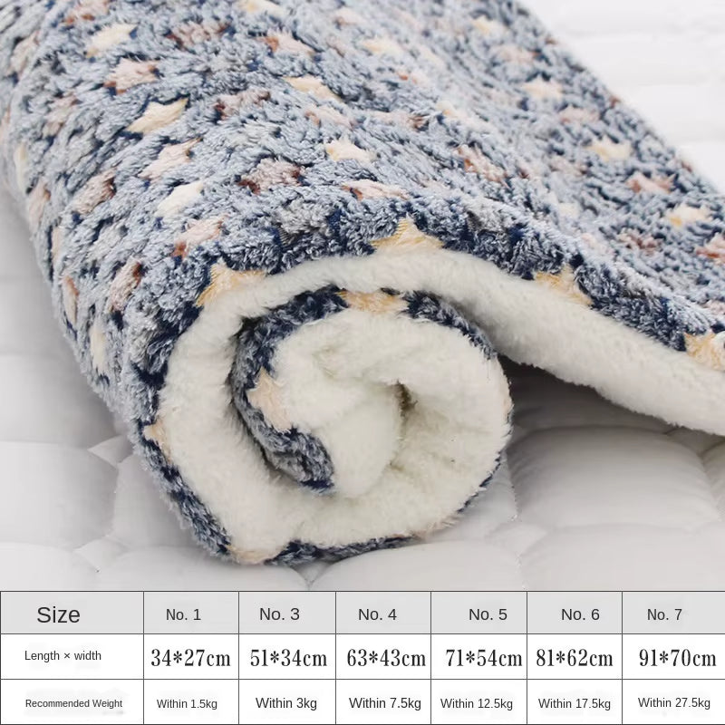 Pet Mats Thicken Soft Cat Bed for Dog Alfombra Mat Winter Cat Mat Blanket Pet Products Dog Bed for Small Large Dogs Carpet