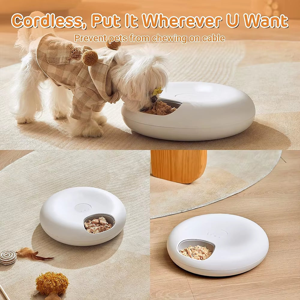Freshness Dry Wet Food Recharging Automatic Pet Feeder Cat Smart Feeding Dog Food Dispenser Wifi Button Timing Slow Feeding