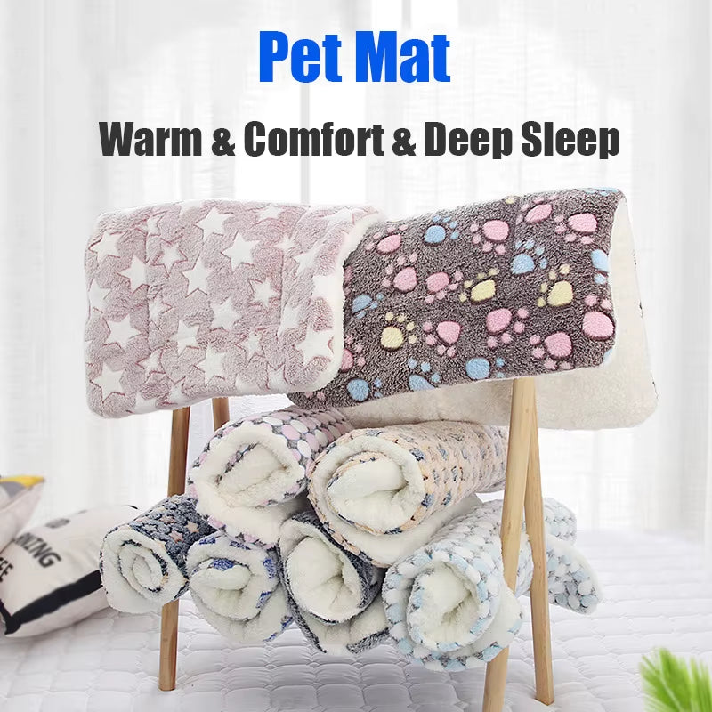 Pet Mats Thicken Soft Cat Bed for Dog Alfombra Mat Winter Cat Mat Blanket Pet Products Dog Bed for Small Large Dogs Carpet