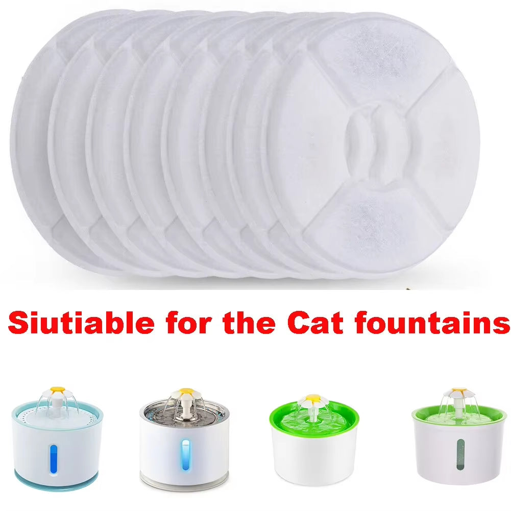 Replaced Activated Carbon Contton Filters for Cat Pet Dog Water Fountain Drinking Dispenser Replacement Filter