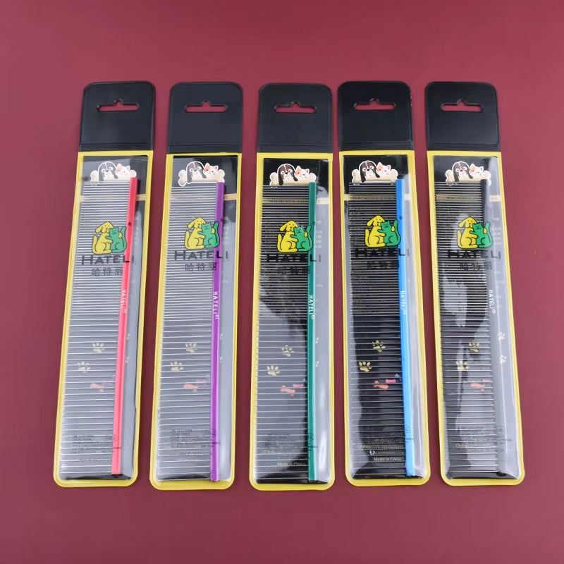 16/19/22Cm Puppy Grooming Comb Groomer for Dog Aluminum Groomer Pets Combs Hairbrush Cat Dog Grooming Combs Dog Hair Care Comb