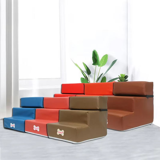 Hot Dog House Dog Stairs Pet 3 Steps Stairs for Small Dog Cat Pet Ramp Ladder Anti-Slip Removable Dogs Bed Stairs Pet Supplies
