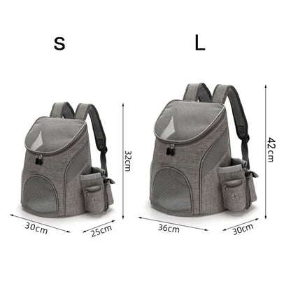 Portable Mesh Dog Bag Breathable Dog Backpack Foldable Large Capacity Cat Carrying Bag Portable Outdoor Travel Pet Carrier