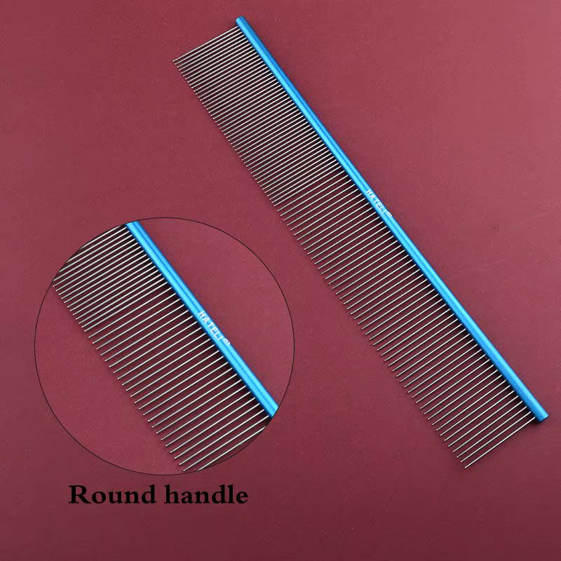 16/19/22Cm Puppy Grooming Comb Groomer for Dog Aluminum Groomer Pets Combs Hairbrush Cat Dog Grooming Combs Dog Hair Care Comb