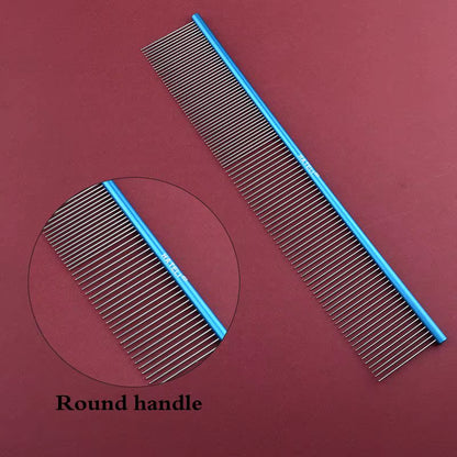 16/19/22Cm Puppy Grooming Comb Groomer for Dog Aluminum Groomer Pets Combs Hairbrush Cat Dog Grooming Combs Dog Hair Care Comb