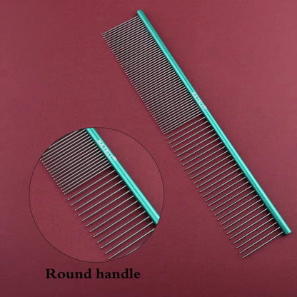 16/19/22Cm Puppy Grooming Comb Groomer for Dog Aluminum Groomer Pets Combs Hairbrush Cat Dog Grooming Combs Dog Hair Care Comb