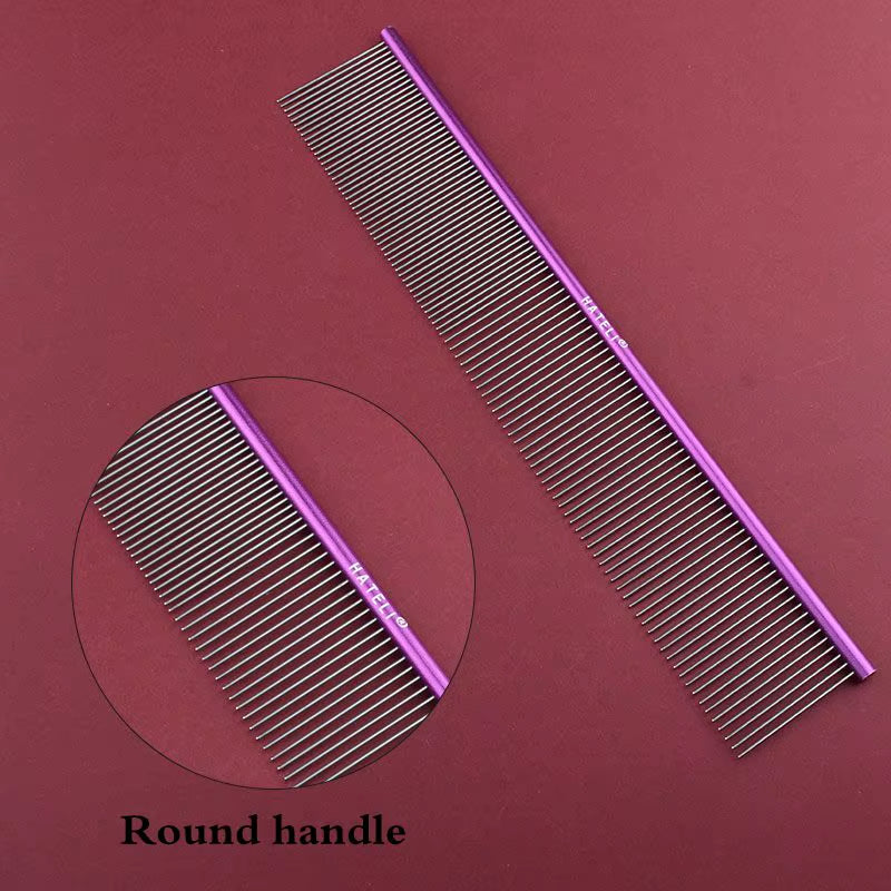 16/19/22Cm Puppy Grooming Comb Groomer for Dog Aluminum Groomer Pets Combs Hairbrush Cat Dog Grooming Combs Dog Hair Care Comb