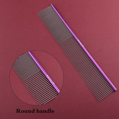 16/19/22Cm Puppy Grooming Comb Groomer for Dog Aluminum Groomer Pets Combs Hairbrush Cat Dog Grooming Combs Dog Hair Care Comb