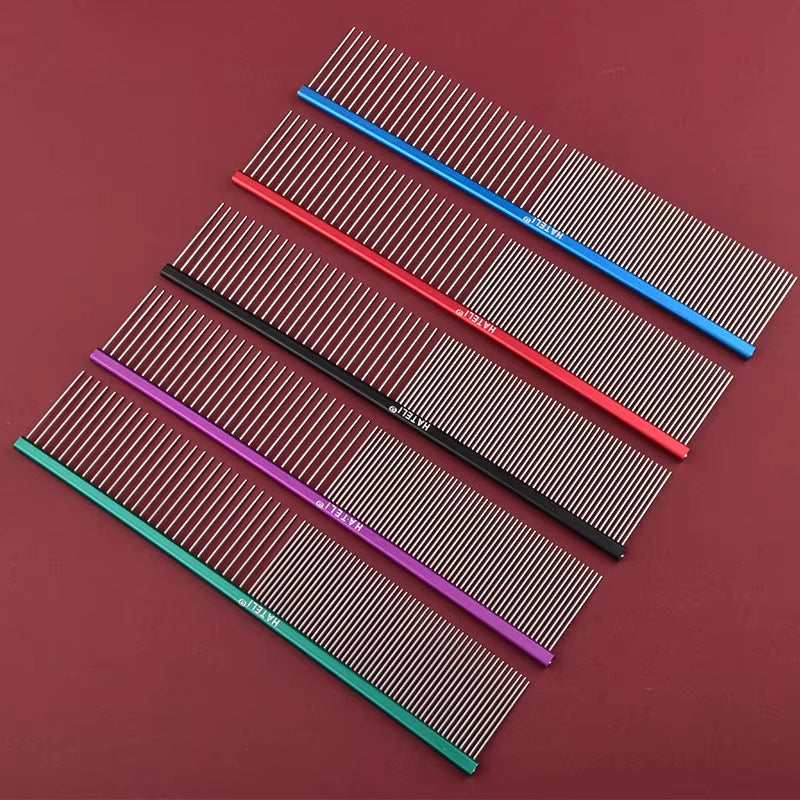 16/19/22Cm Puppy Grooming Comb Groomer for Dog Aluminum Groomer Pets Combs Hairbrush Cat Dog Grooming Combs Dog Hair Care Comb