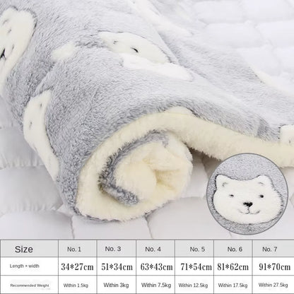 Pet Mats Thicken Soft Cat Bed for Dog Alfombra Mat Winter Cat Mat Blanket Pet Products Dog Bed for Small Large Dogs Carpet