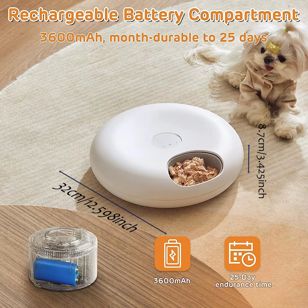 Freshness Dry Wet Food Recharging Automatic Pet Feeder Cat Smart Feeding Dog Food Dispenser Wifi Button Timing Slow Feeding