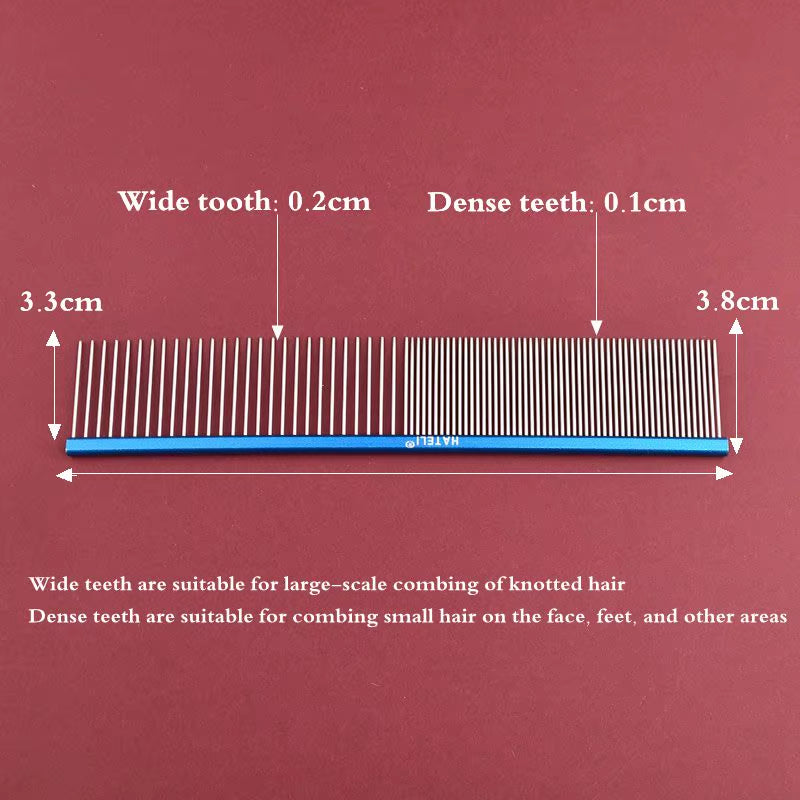 16/19/22Cm Puppy Grooming Comb Groomer for Dog Aluminum Groomer Pets Combs Hairbrush Cat Dog Grooming Combs Dog Hair Care Comb