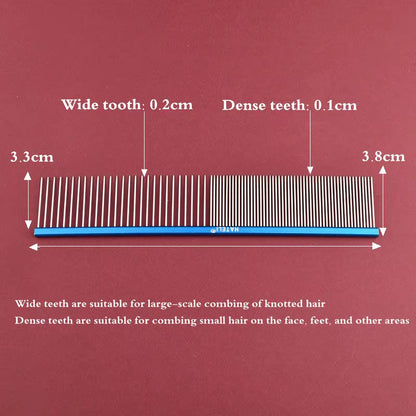 16/19/22Cm Puppy Grooming Comb Groomer for Dog Aluminum Groomer Pets Combs Hairbrush Cat Dog Grooming Combs Dog Hair Care Comb