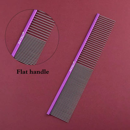 16/19/22Cm Puppy Grooming Comb Groomer for Dog Aluminum Groomer Pets Combs Hairbrush Cat Dog Grooming Combs Dog Hair Care Comb