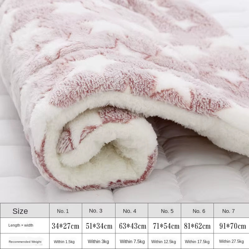 Pet Mats Thicken Soft Cat Bed for Dog Alfombra Mat Winter Cat Mat Blanket Pet Products Dog Bed for Small Large Dogs Carpet