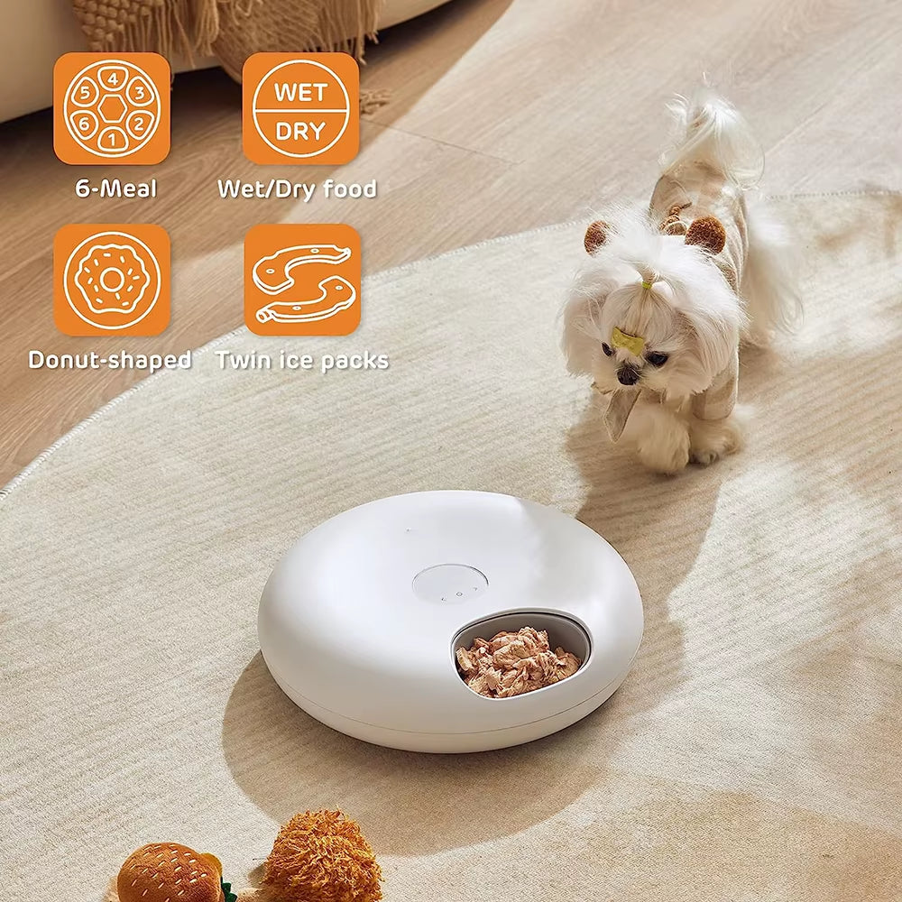 Freshness Dry Wet Food Recharging Automatic Pet Feeder Cat Smart Feeding Dog Food Dispenser Wifi Button Timing Slow Feeding