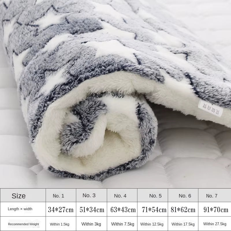Pet Mats Thicken Soft Cat Bed for Dog Alfombra Mat Winter Cat Mat Blanket Pet Products Dog Bed for Small Large Dogs Carpet