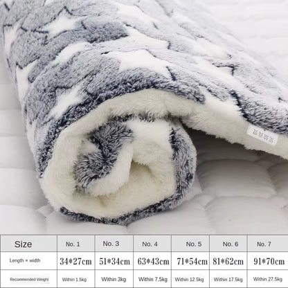 Pet Mats Thicken Soft Cat Bed for Dog Alfombra Mat Winter Cat Mat Blanket Pet Products Dog Bed for Small Large Dogs Carpet