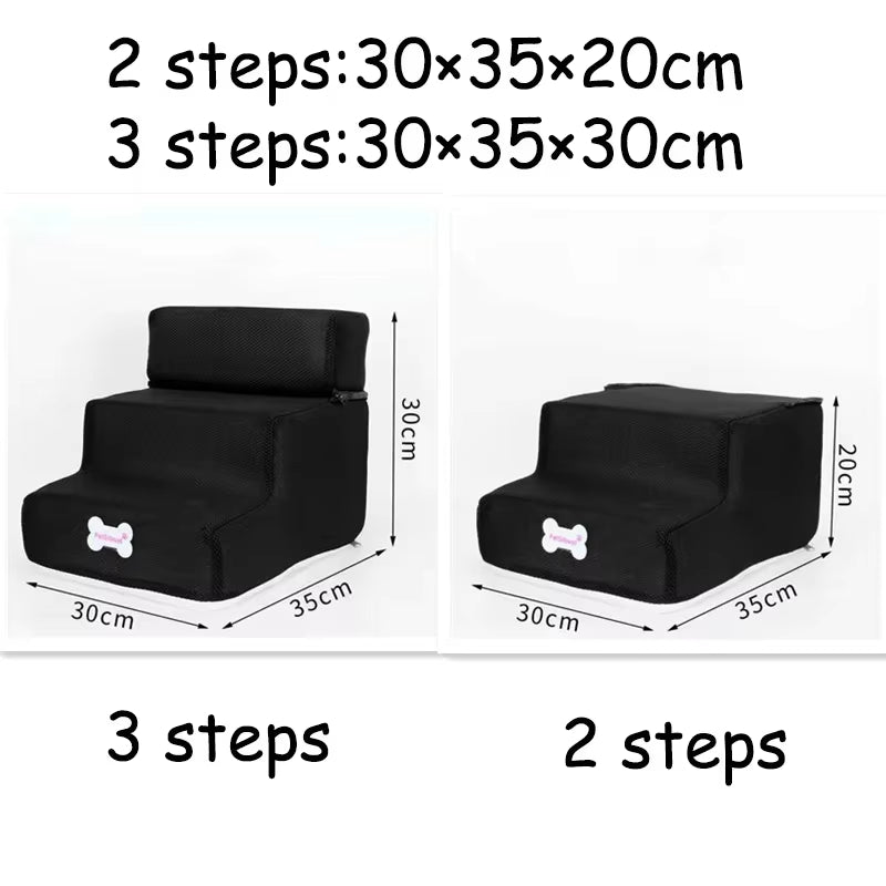 Hot Dog House Dog Stairs Pet 3 Steps Stairs for Small Dog Cat Pet Ramp Ladder Anti-Slip Removable Dogs Bed Stairs Pet Supplies
