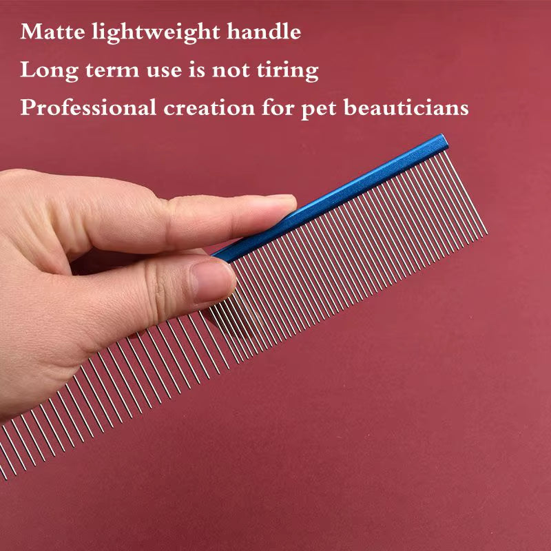 16/19/22Cm Puppy Grooming Comb Groomer for Dog Aluminum Groomer Pets Combs Hairbrush Cat Dog Grooming Combs Dog Hair Care Comb