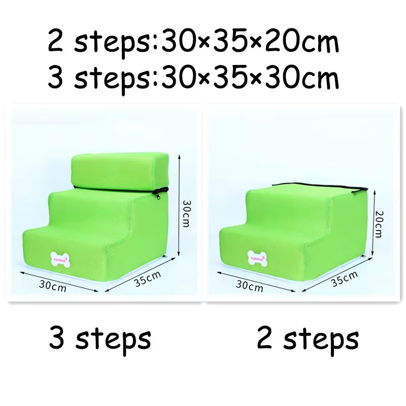 Hot Dog House Dog Stairs Pet 3 Steps Stairs for Small Dog Cat Pet Ramp Ladder Anti-Slip Removable Dogs Bed Stairs Pet Supplies