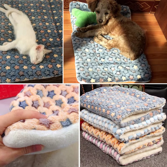 Pet Mats Thicken Soft Cat Bed for Dog Alfombra Mat Winter Cat Mat Blanket Pet Products Dog Bed for Small Large Dogs Carpet